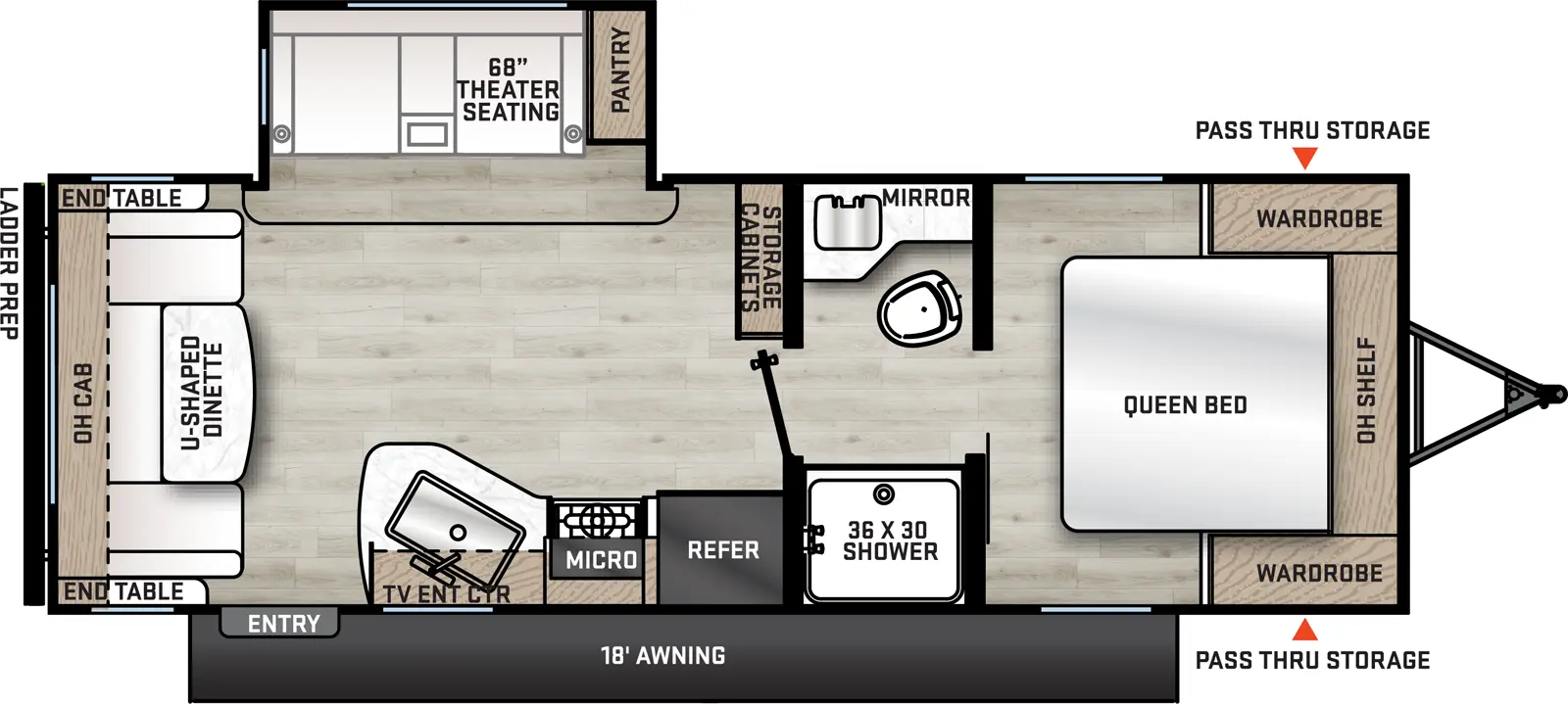 Catalina Summit Series 8 231MKS Floorplan